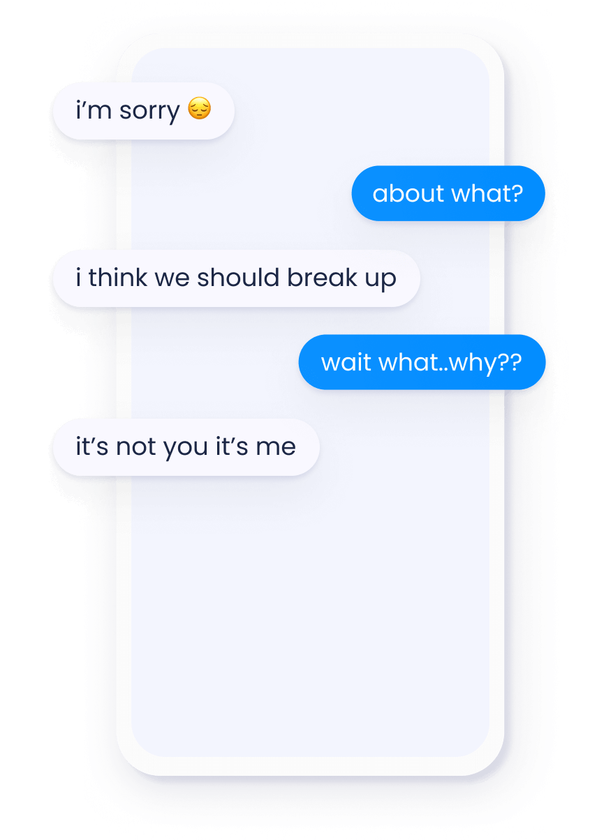 sad break up texts